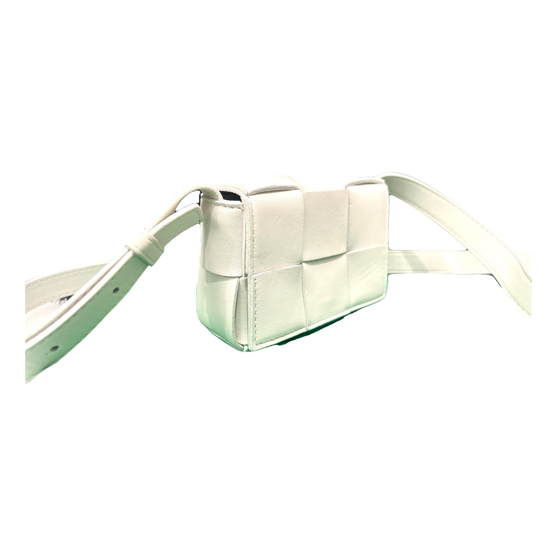 Cassette leather handbag