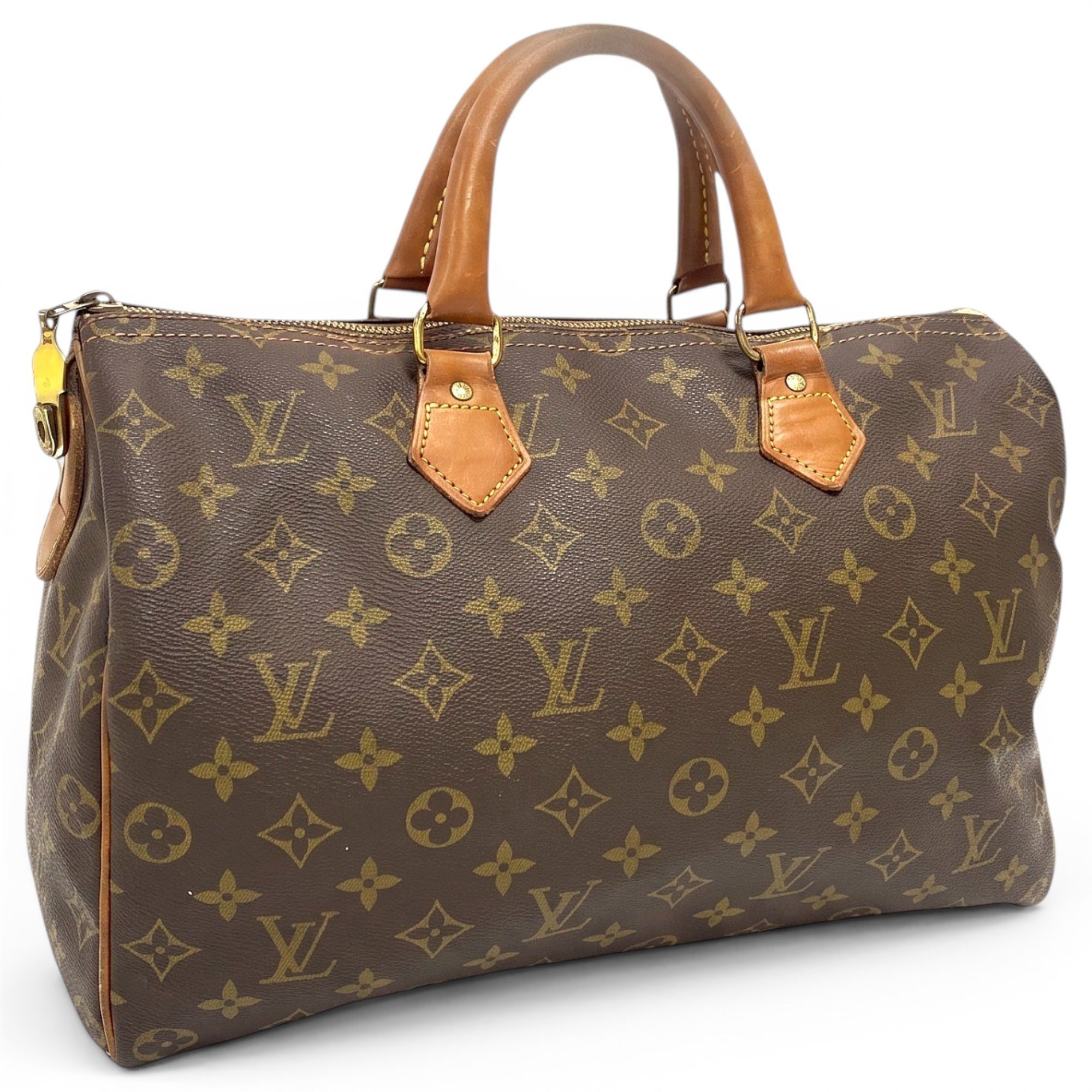 Speedy leather handbag