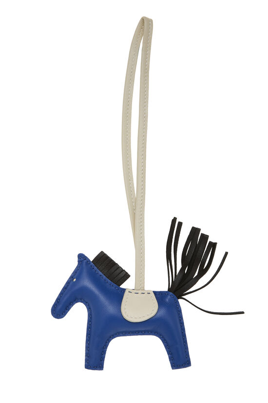 Hermes Blue Milo Rodeo Bag Charm PM