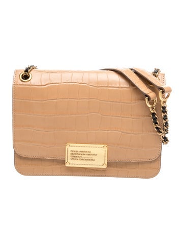 Marc Jacobs Embossed Leather Shoulder Bag