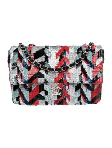 Medium Sequin Flap Bag