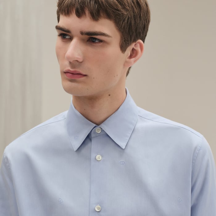 Bleu Pâle "Attela'H" Fitted Shirt