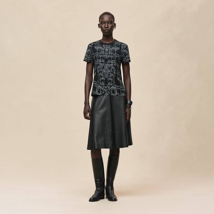 Noir "Ferronnerie Remix" Straight T-shirt