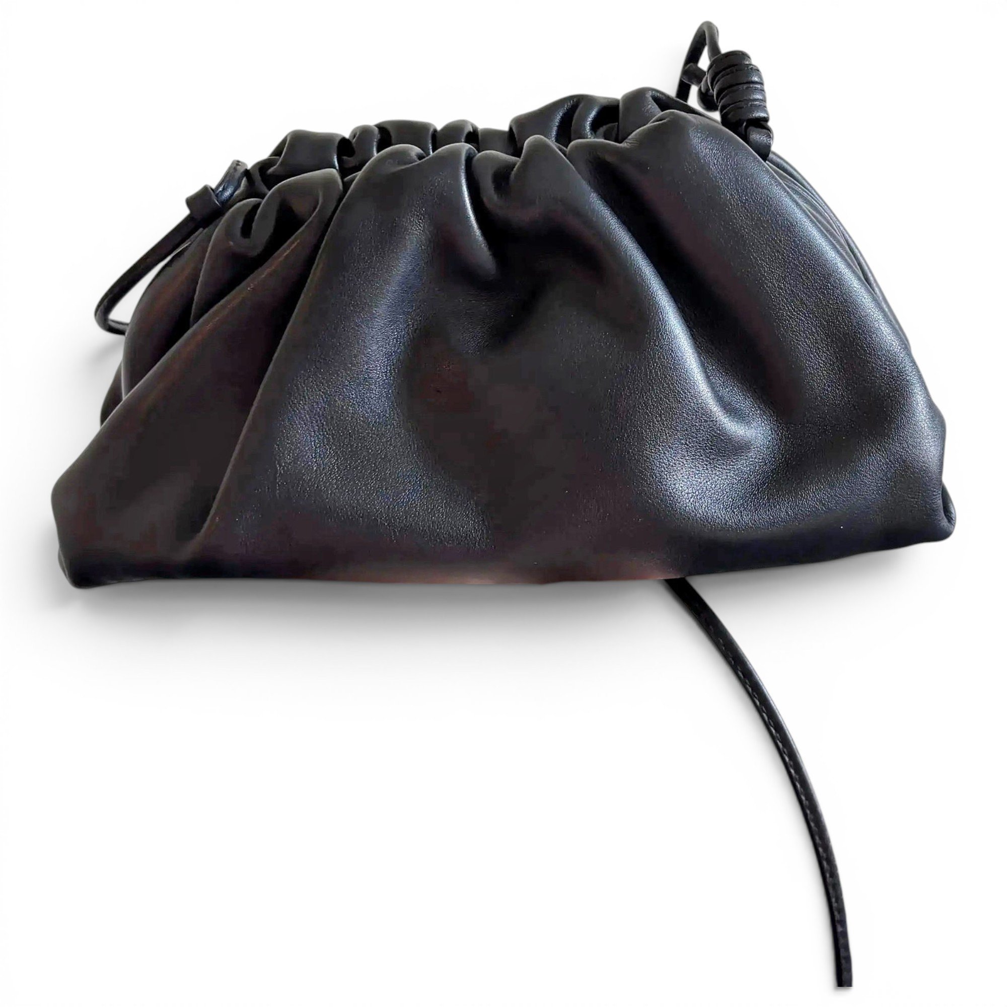 Pouch leather crossbody bag