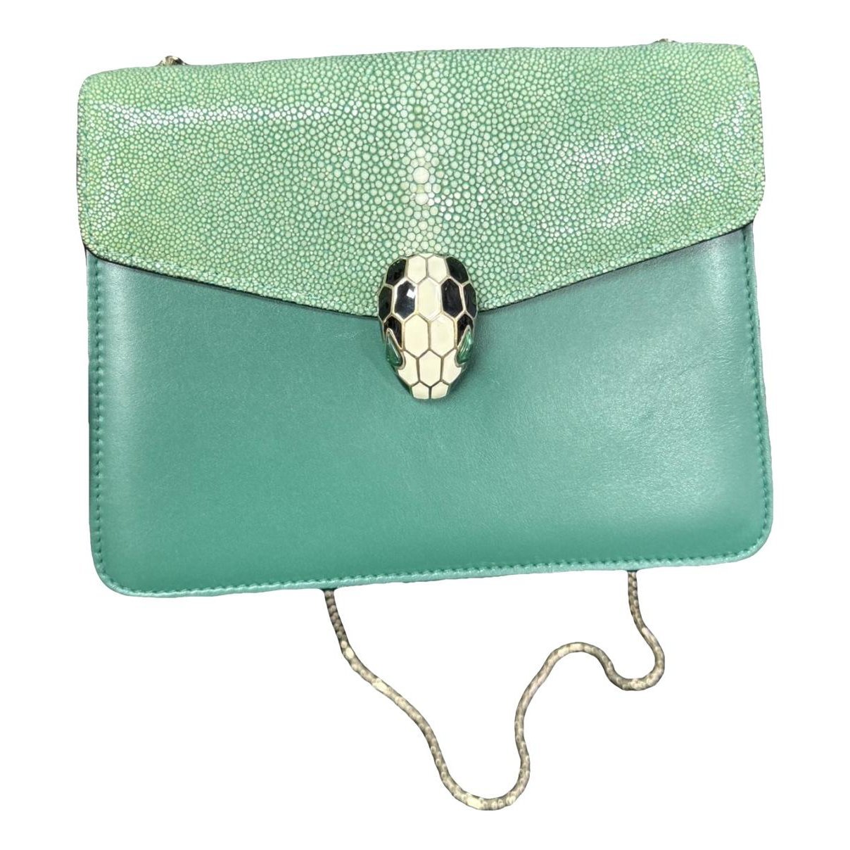 Serpenti leather handbag