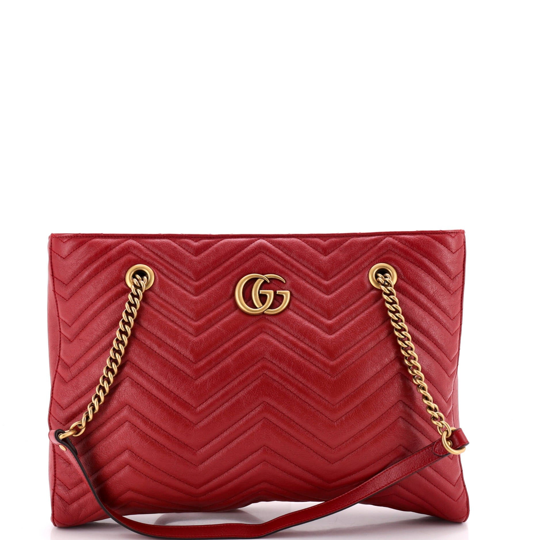 GG Marmont Zip Tote Matelasse Leather Medium