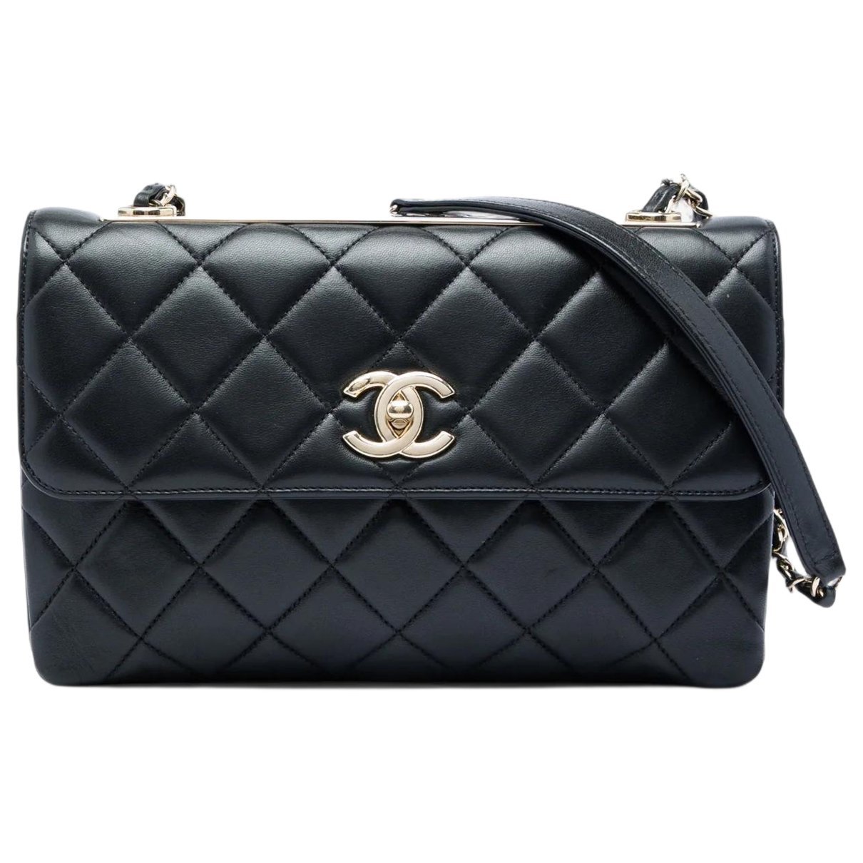 Trendy CC leather satchel