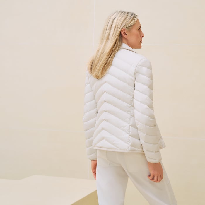 Blanc Nacre Quilted Jacket