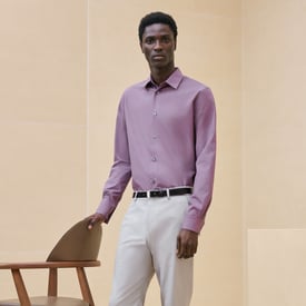 Fitted shirt with Louis collar