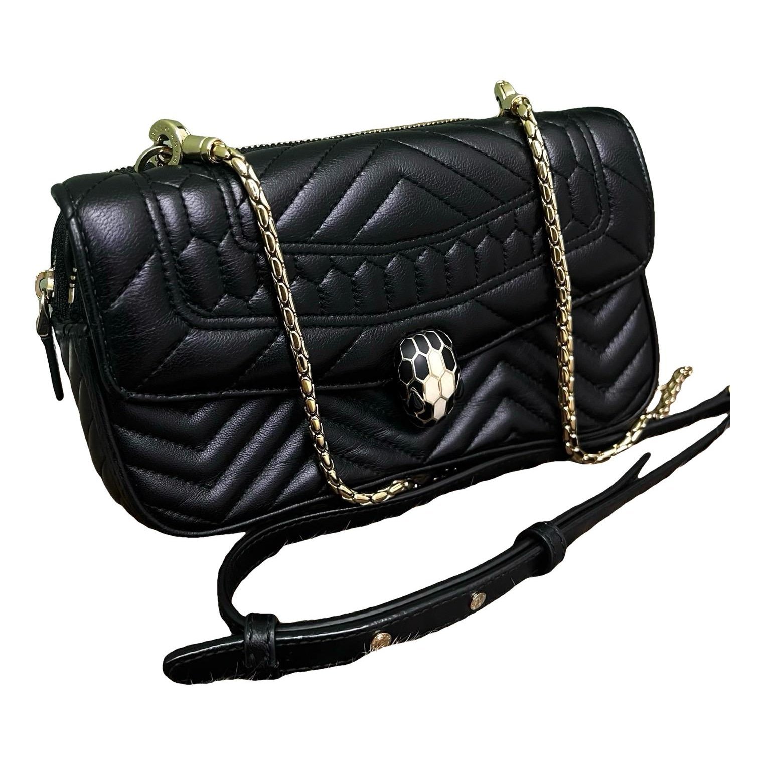 Serpenti leather handbag