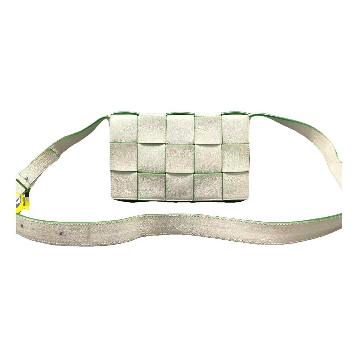 Cassette leather handbag