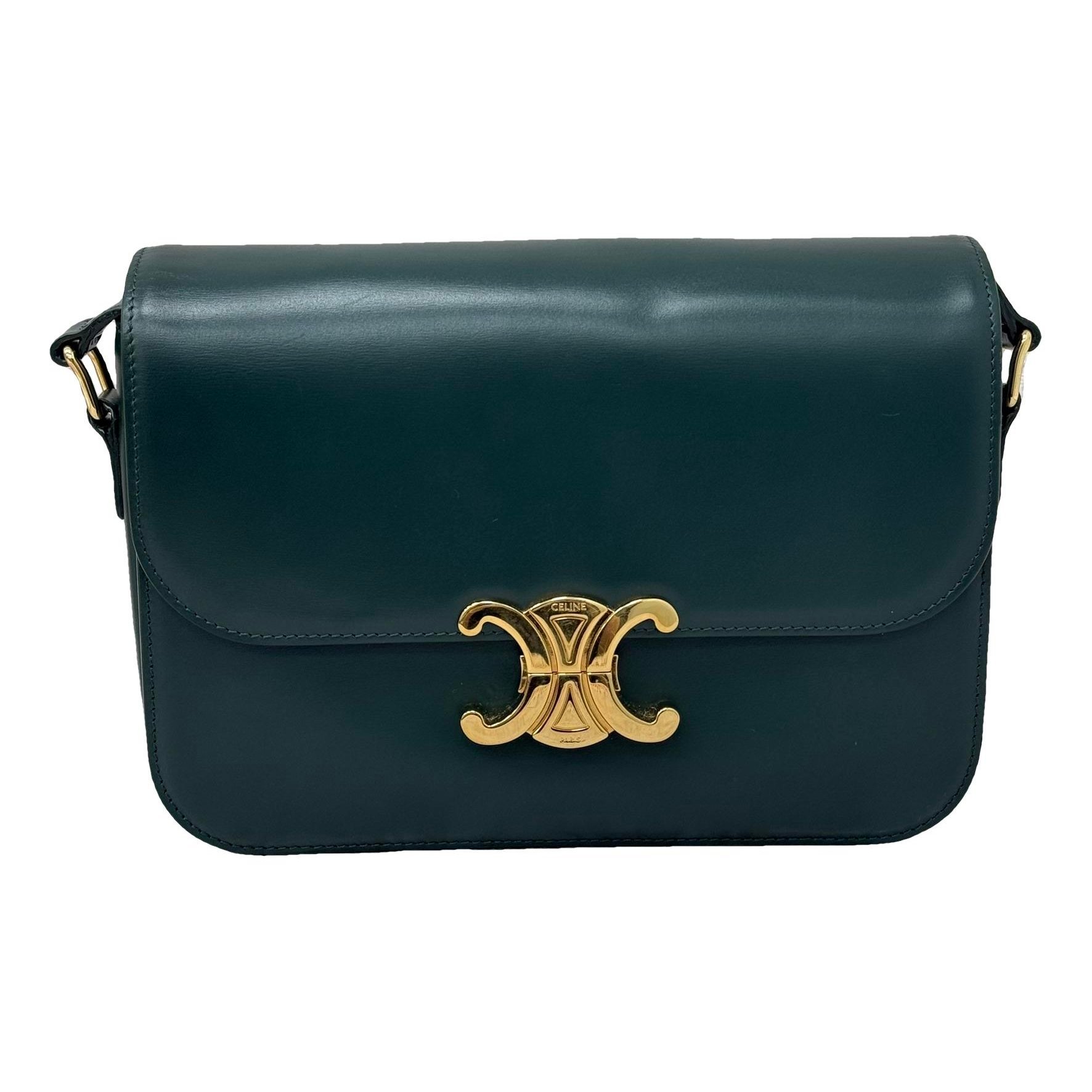 Triomphe leather handbag