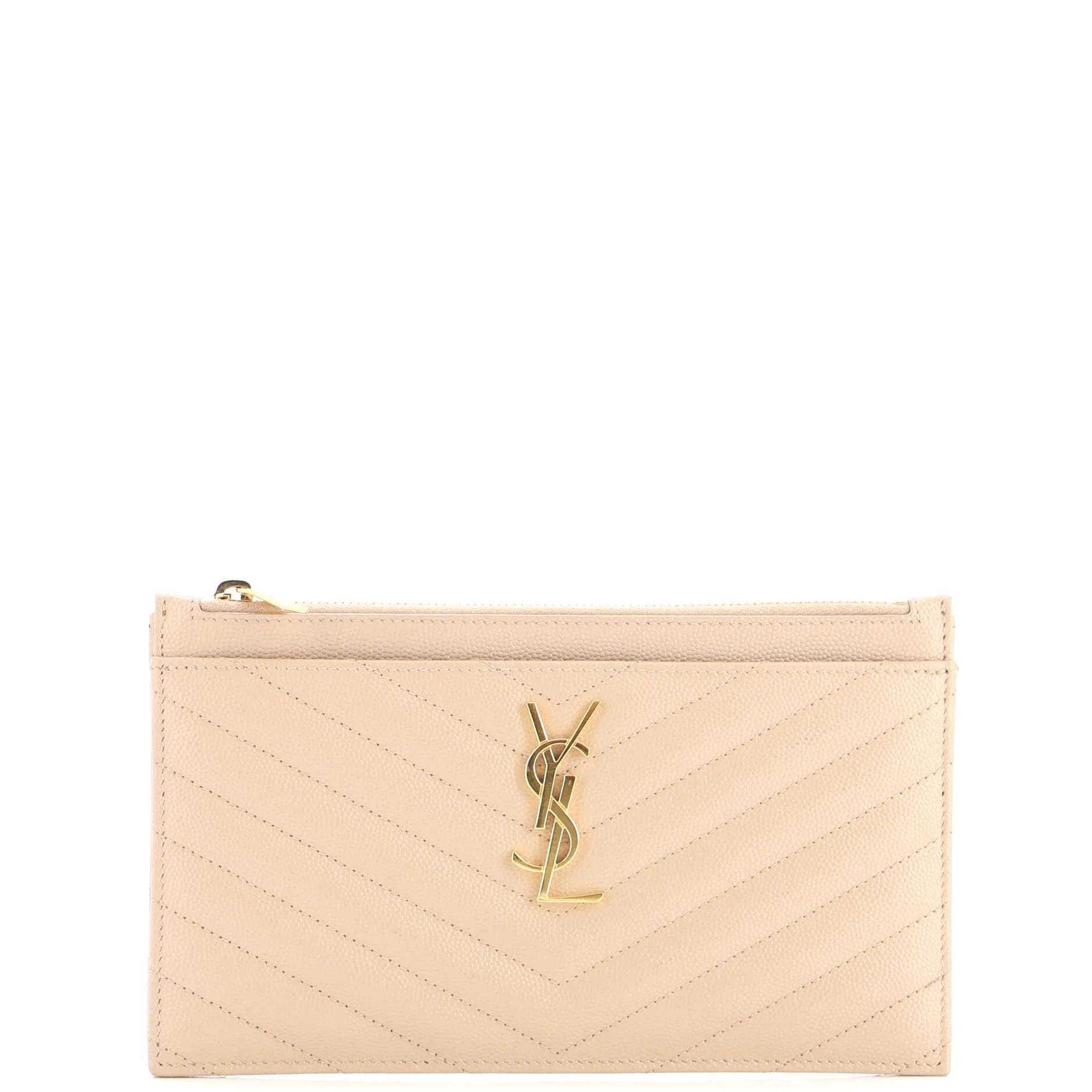 Leather clutch bag