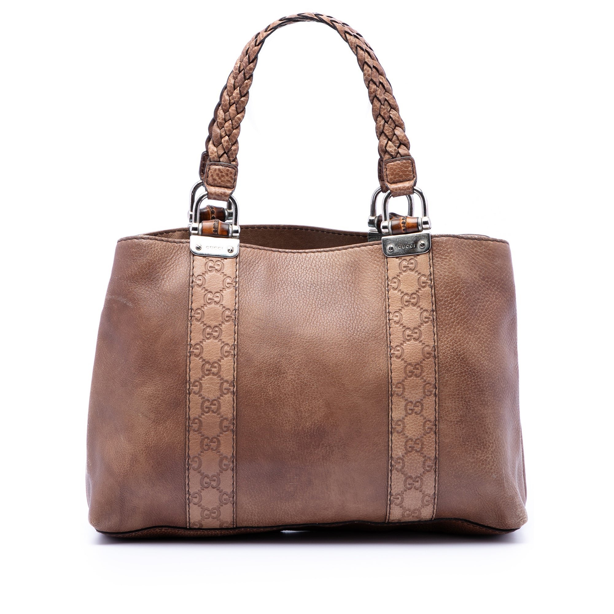 Leather tote