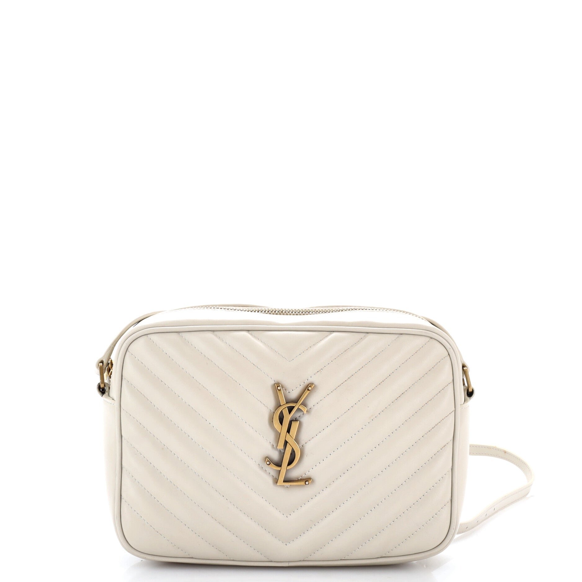 Lou Camera Bag Matelasse Chevron Patent Small