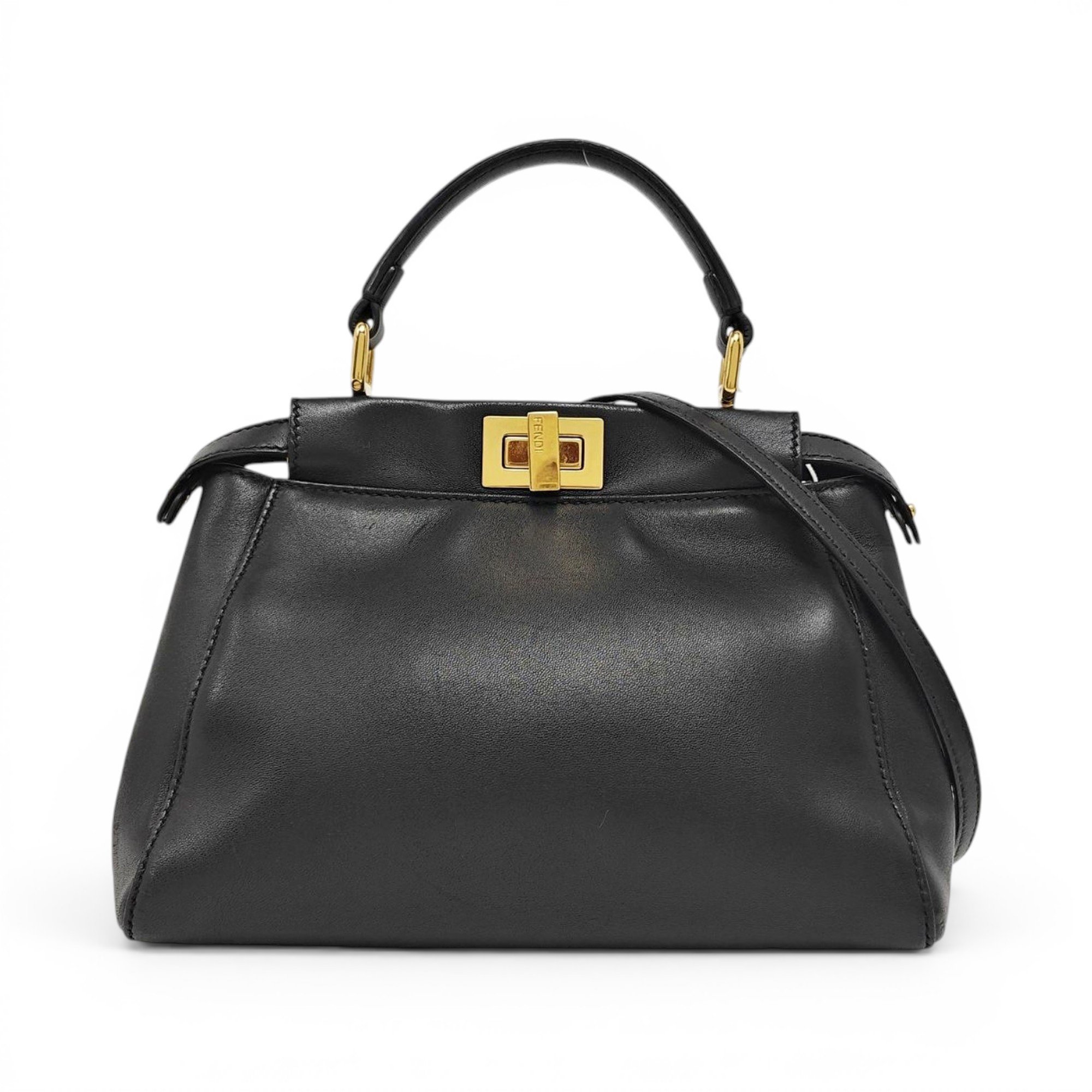 Peekaboo leather handbag