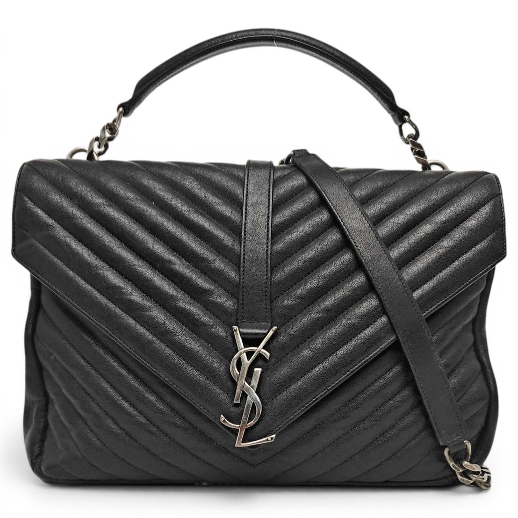 Collége monogramme leather handbag