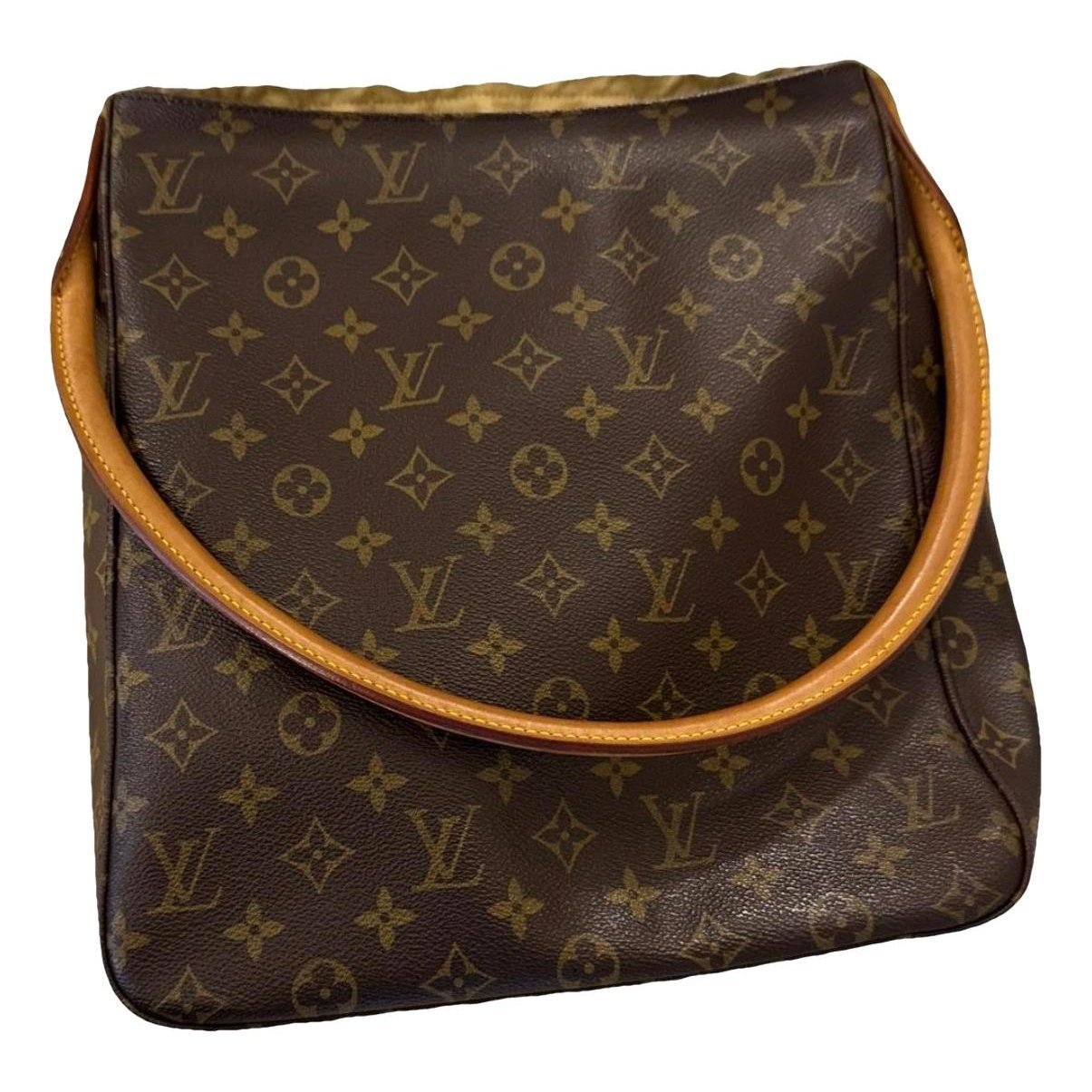Looping leather handbag
