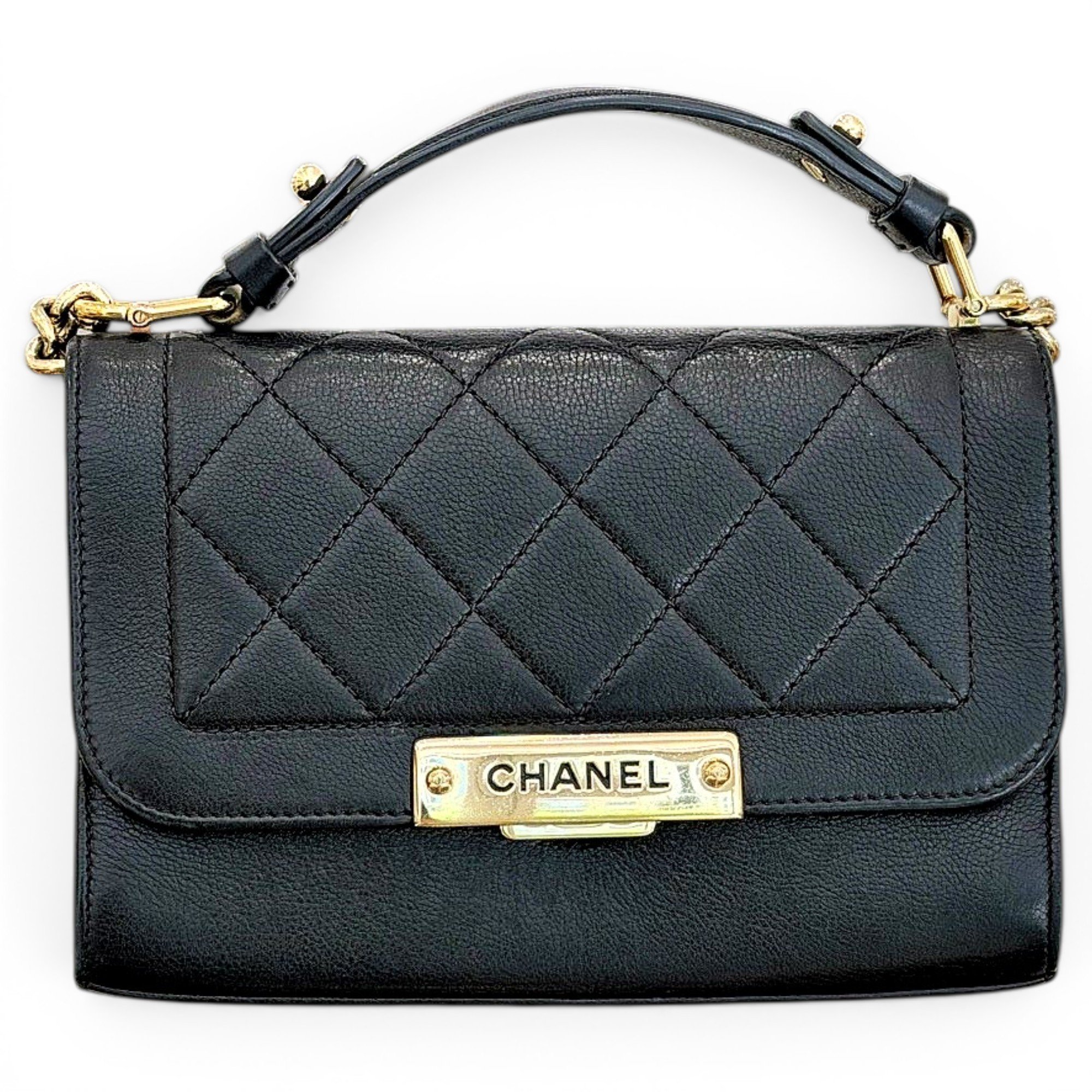 Trendy CC Flap pony-style calfskin handbag