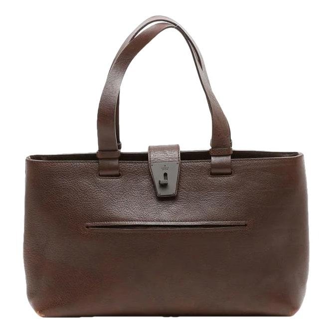 Leather tote