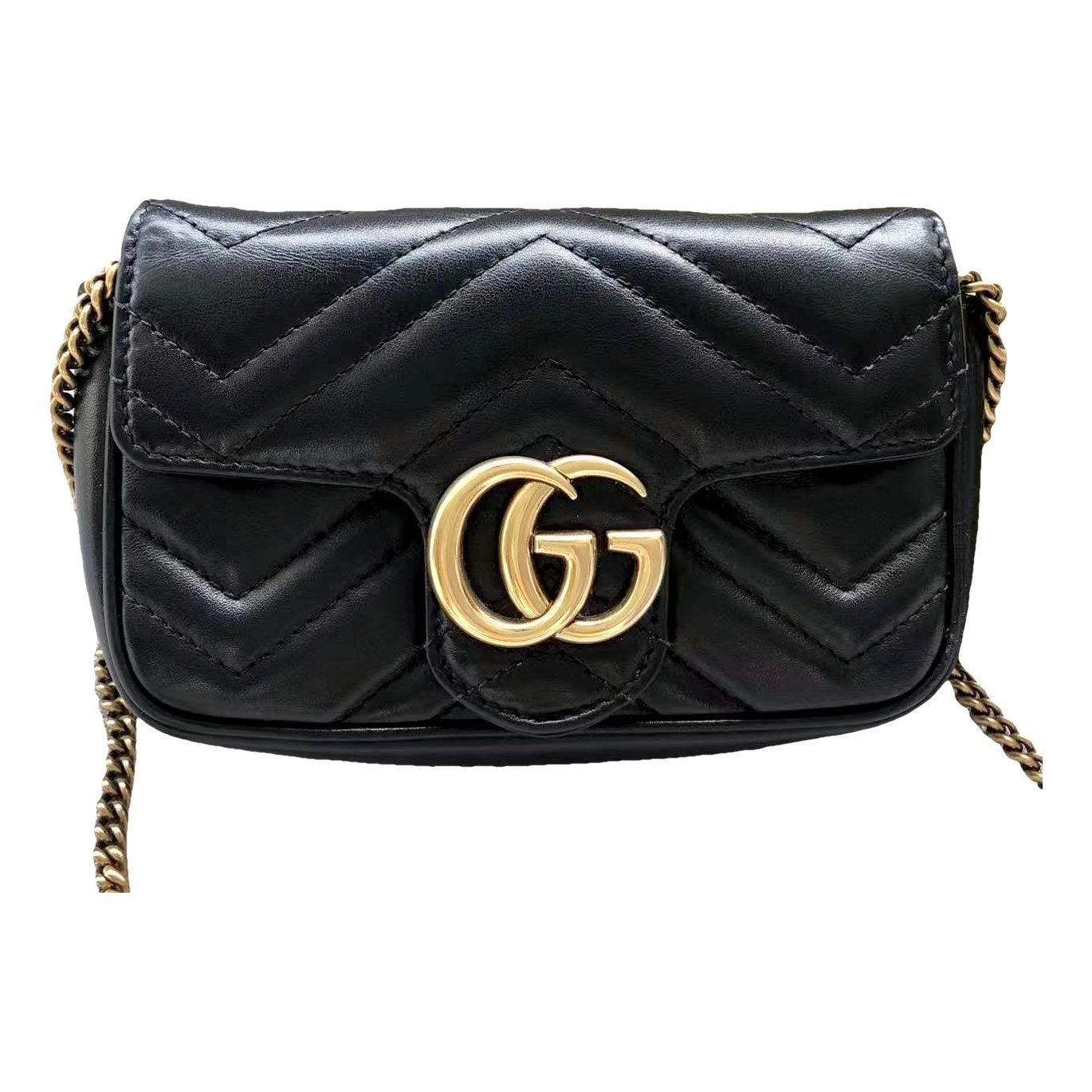 GG Marmont Flap leather crossbody bag