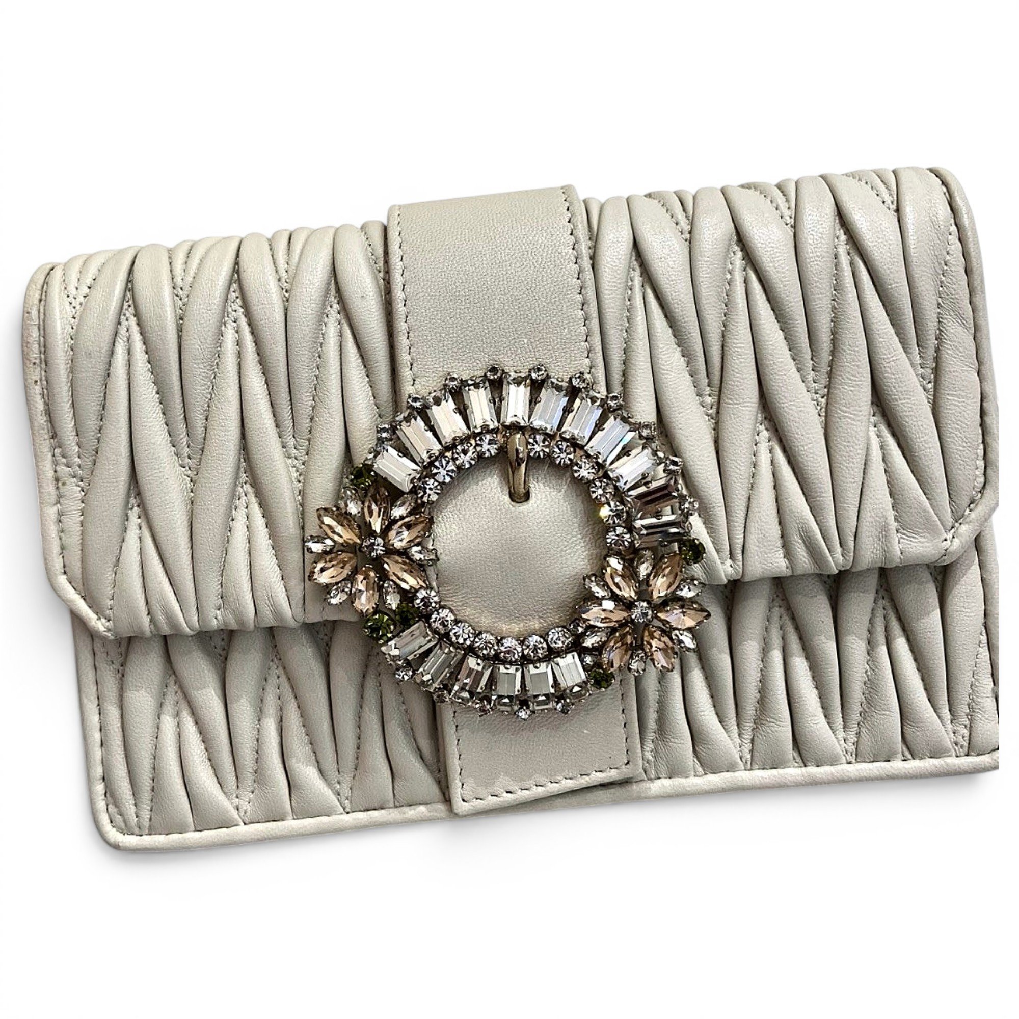 Miu Lady leather handbag