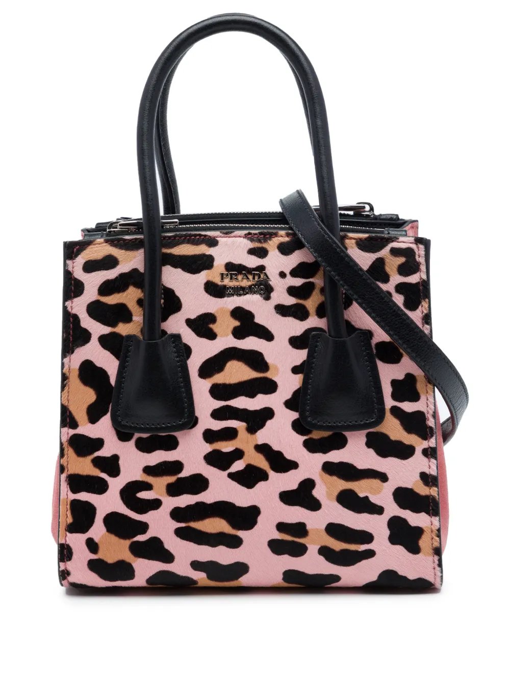 2010-2026 Mini Pony Hair Leopard Print Cavallino Twin Pocket satchel