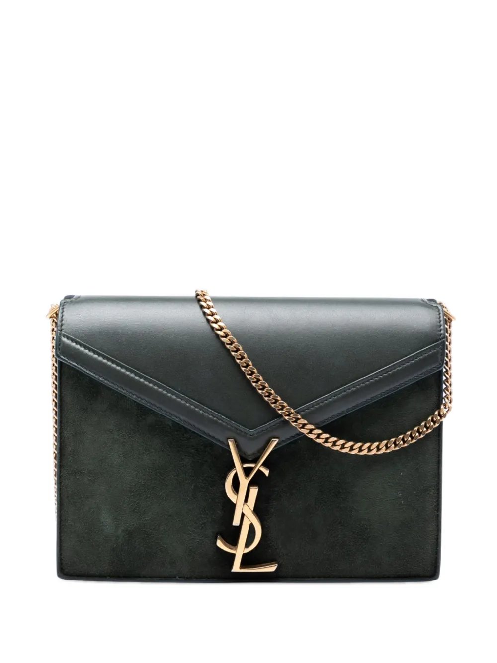 2021 Suede and Calfskin Monogram Cassandra Clasp Bag crossbody bag
