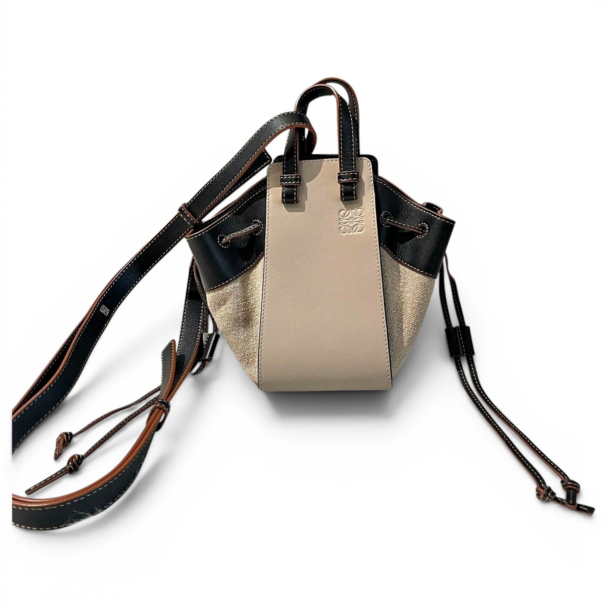 Hammock leather handbag