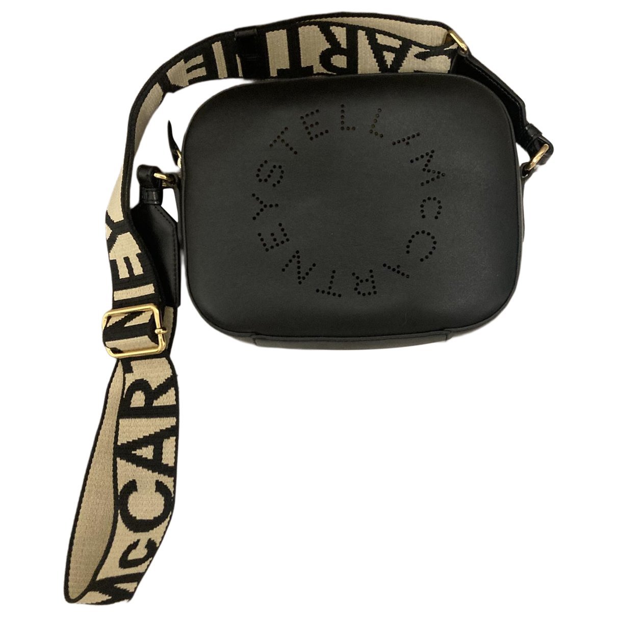 Logo vegan leather handbag