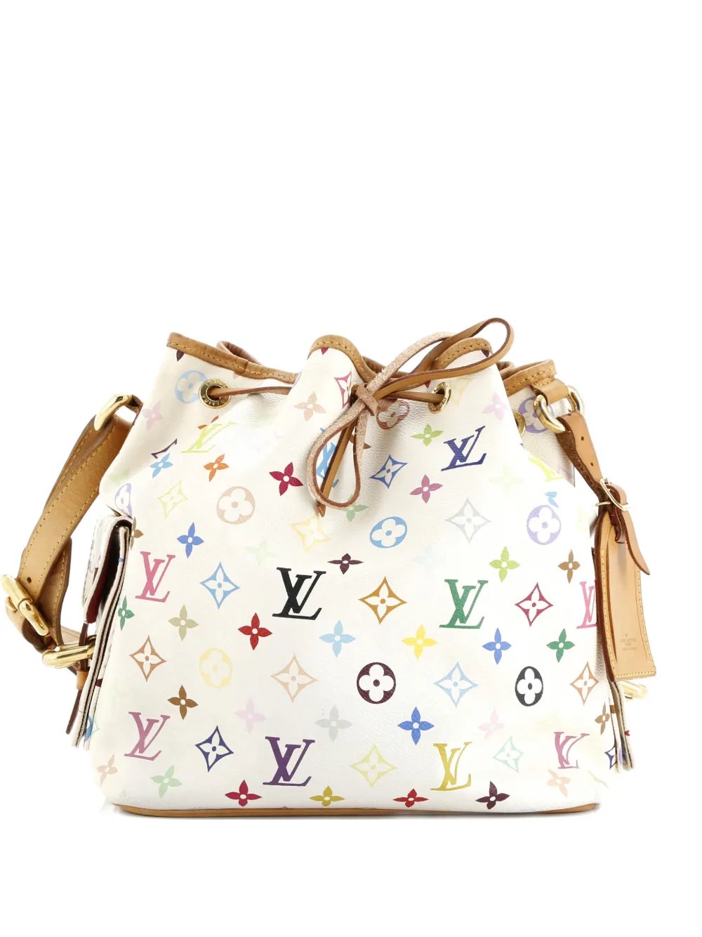 Petit Noe Handbag Monogram Multicolor bucket bag