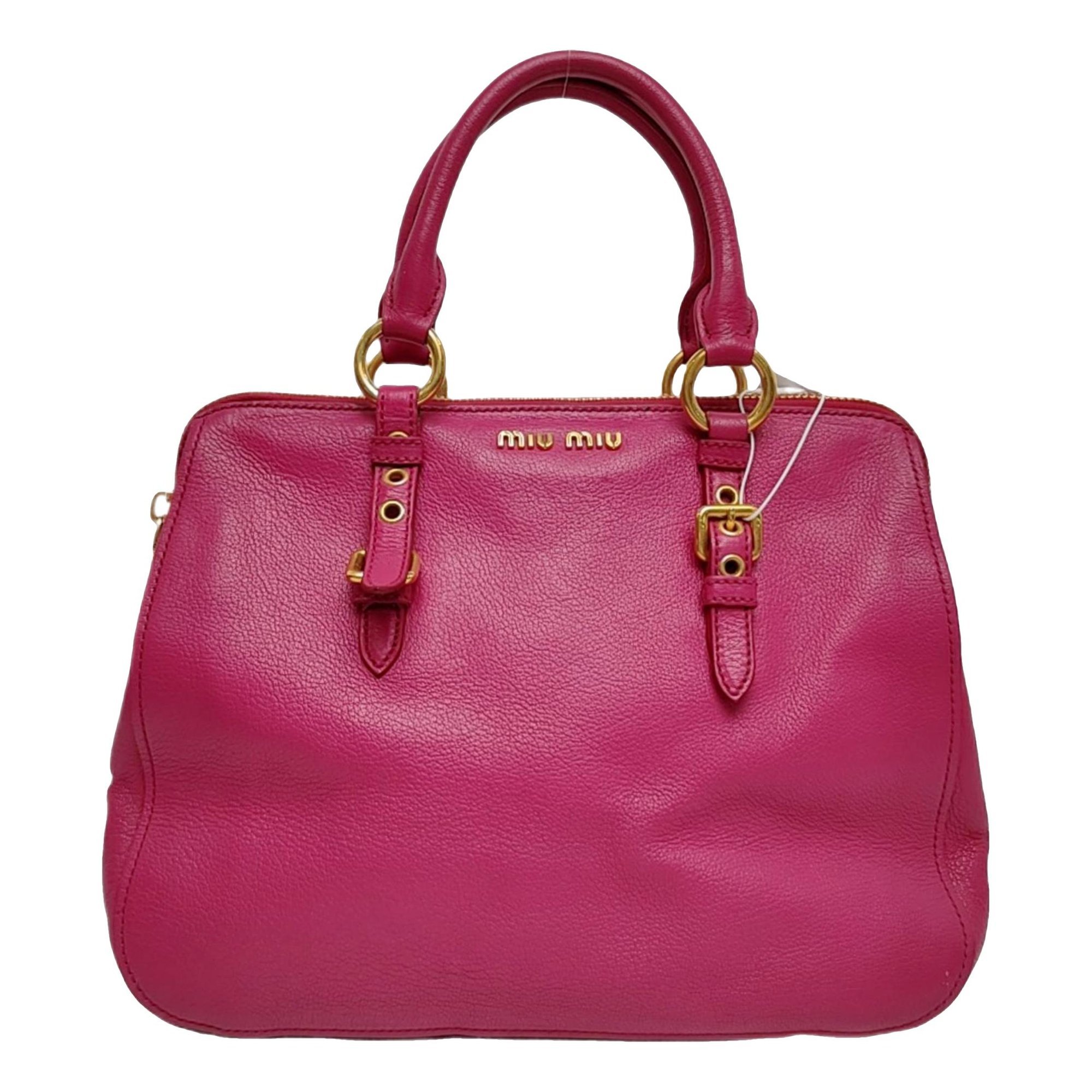 Miu Miu Vitello leather tote