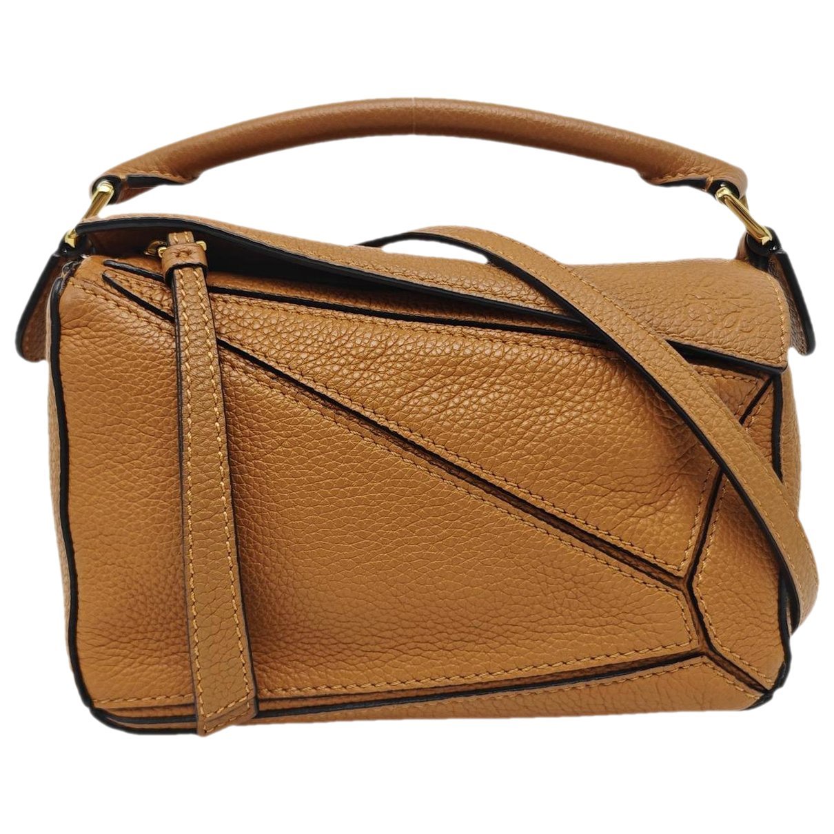 Puzzle leather mini bag