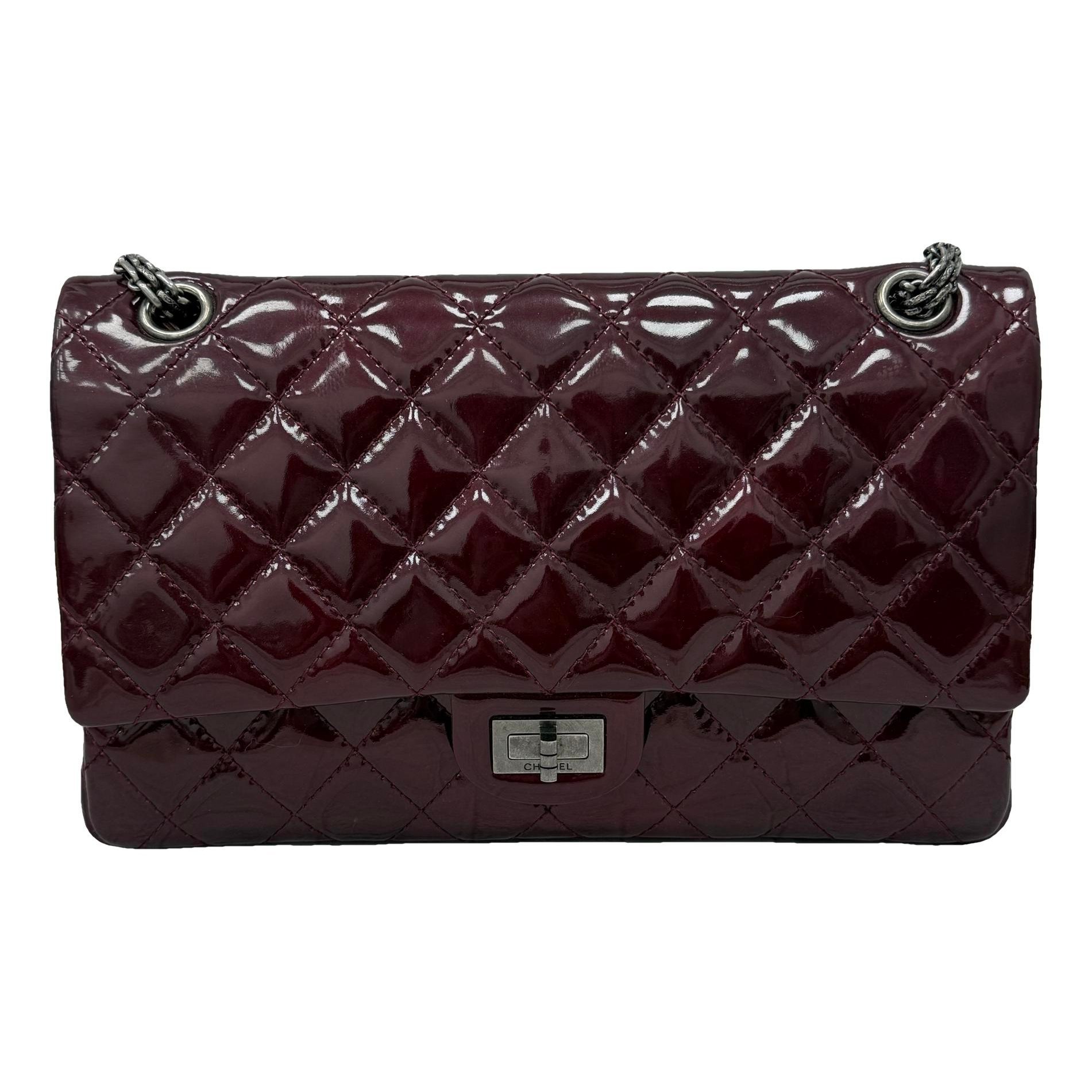 2.55 patent leather handbag