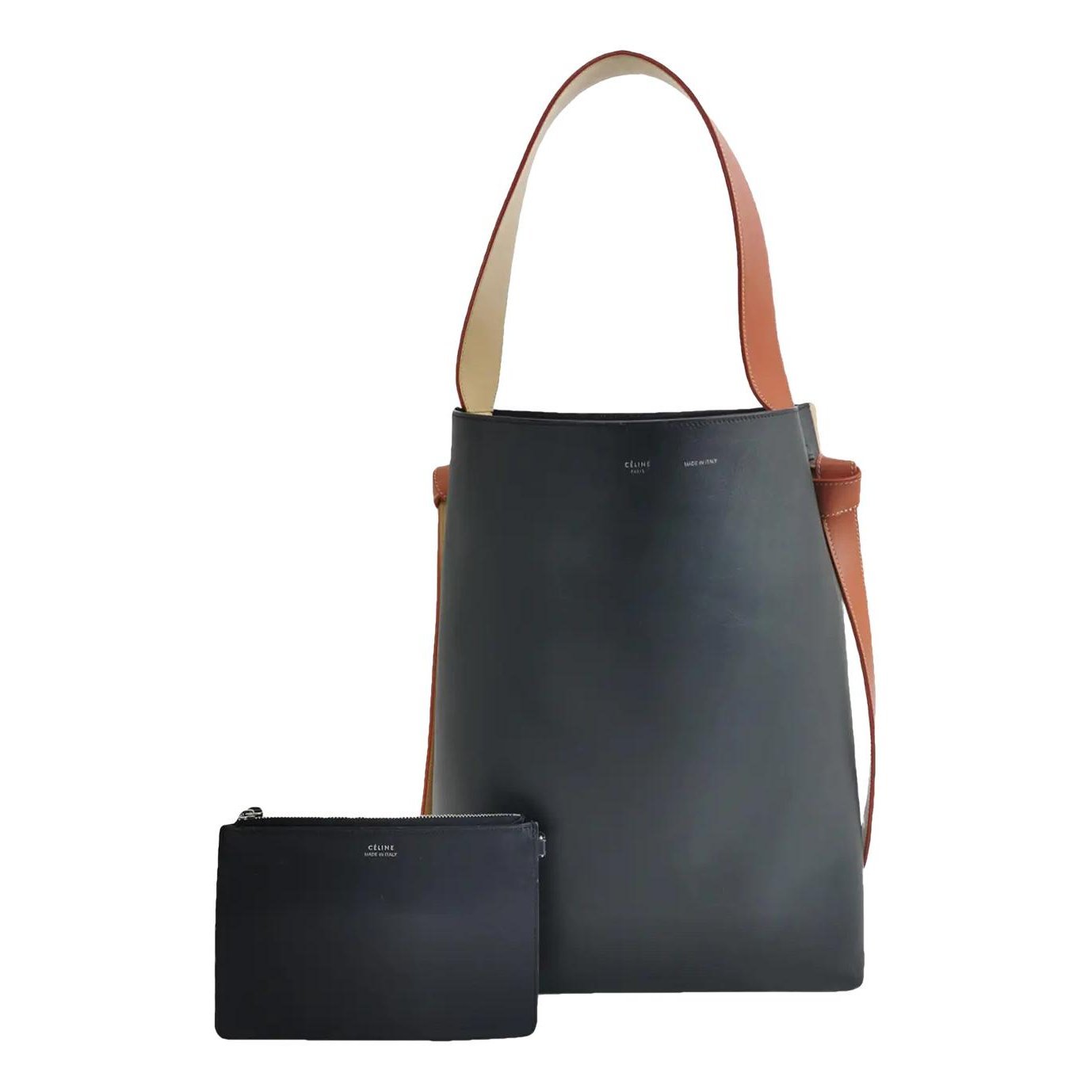 Cabas leather handbag