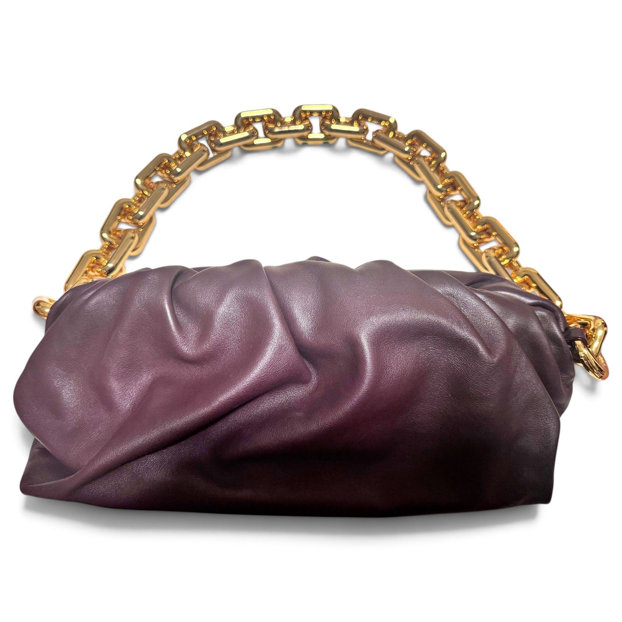 Chain Pouch leather handbag