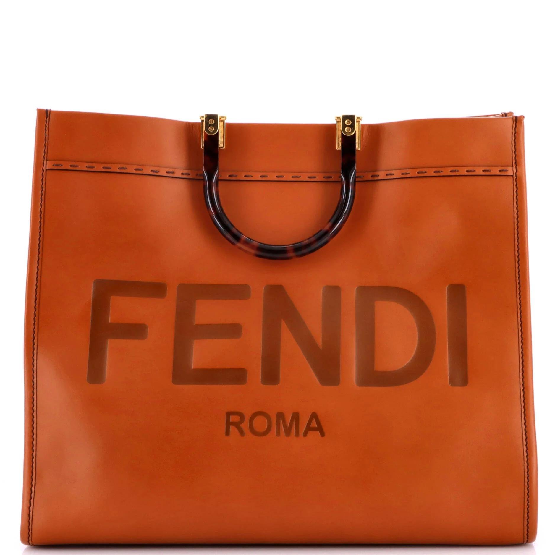 Leather tote