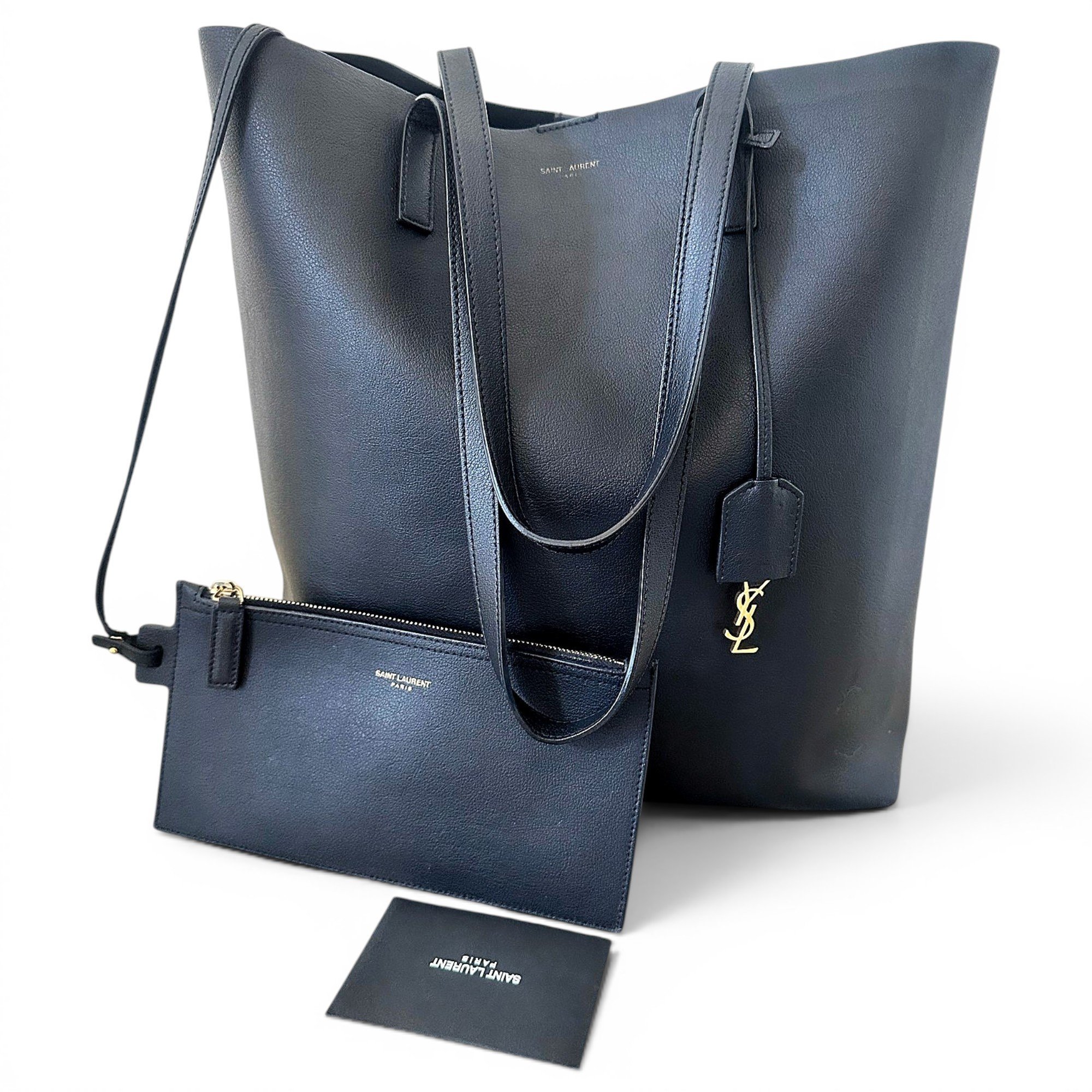 Shopping leather tote