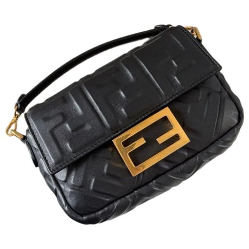 Baguette leather handbag