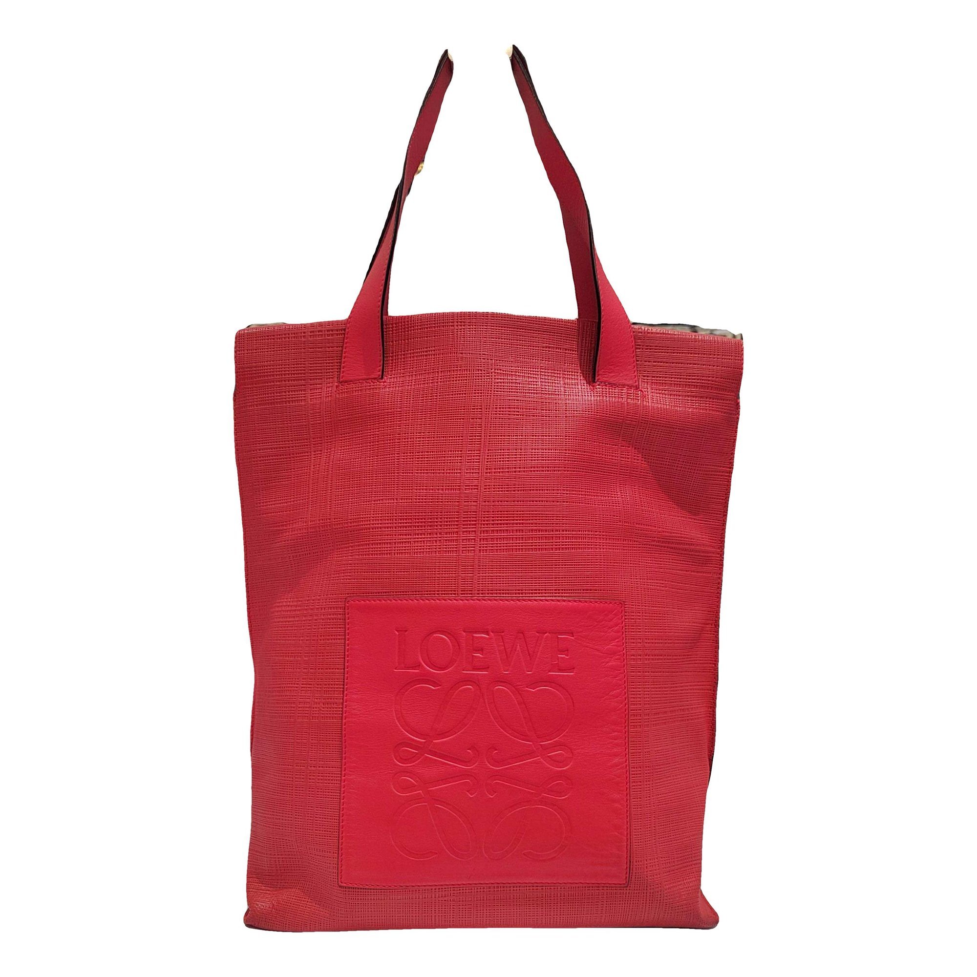 Buckle Tote leather handbag