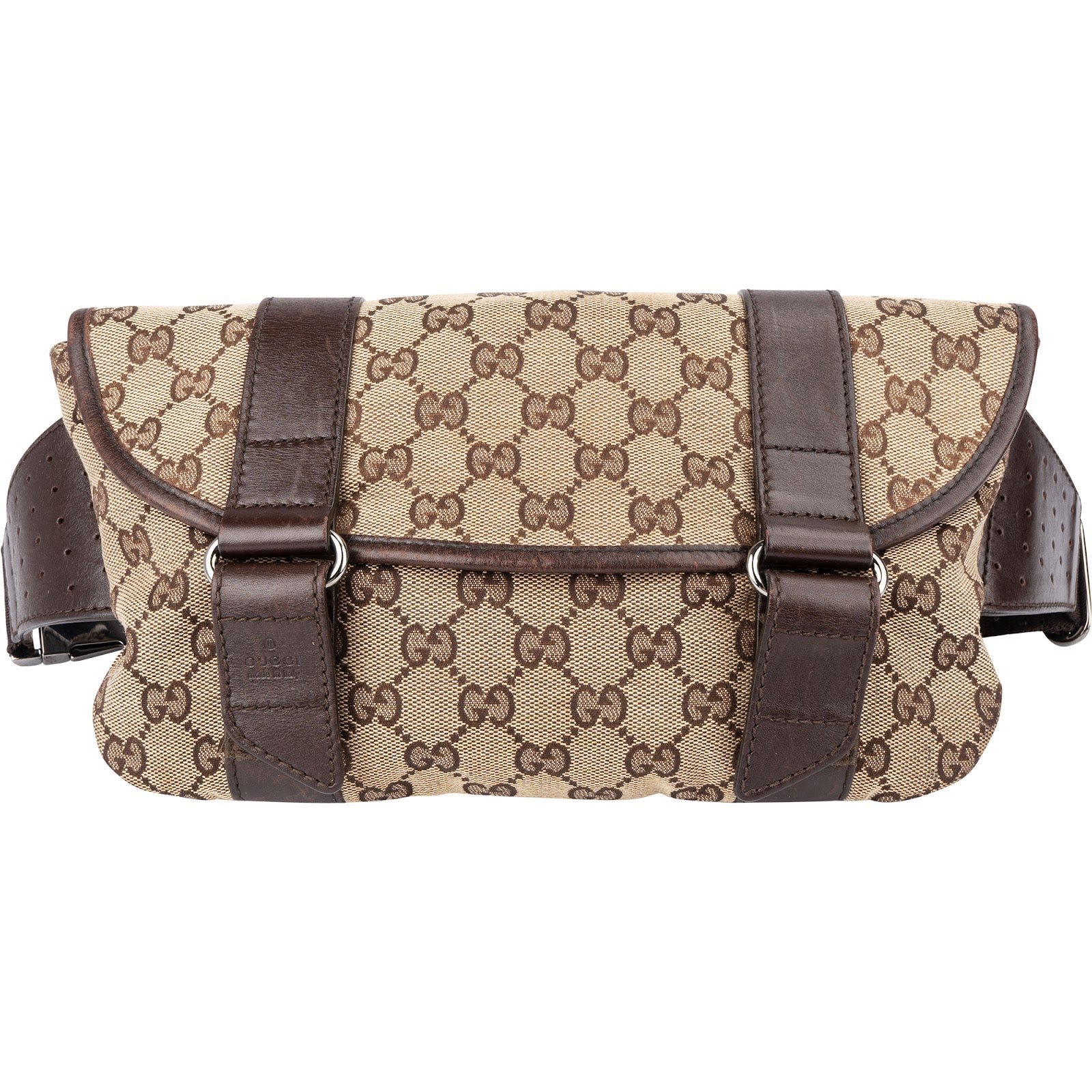 Ophidia Compartment Messenger leather mini bag