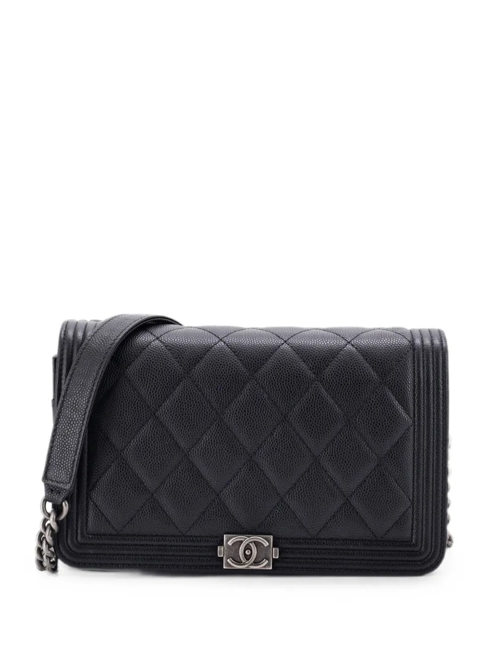 Boy Wallet on Chain Quilted Caviar crossbody bag