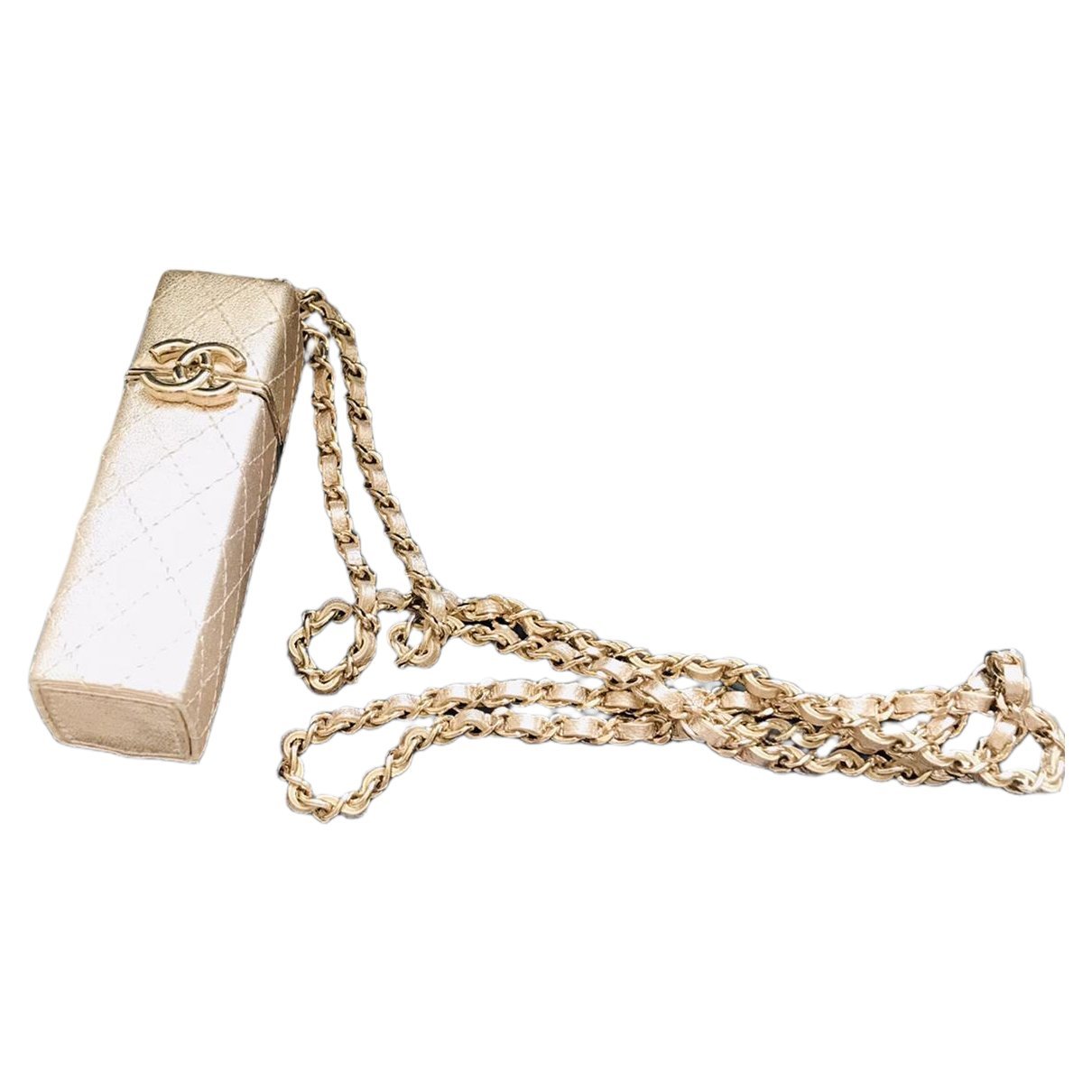 Leather clutch bag