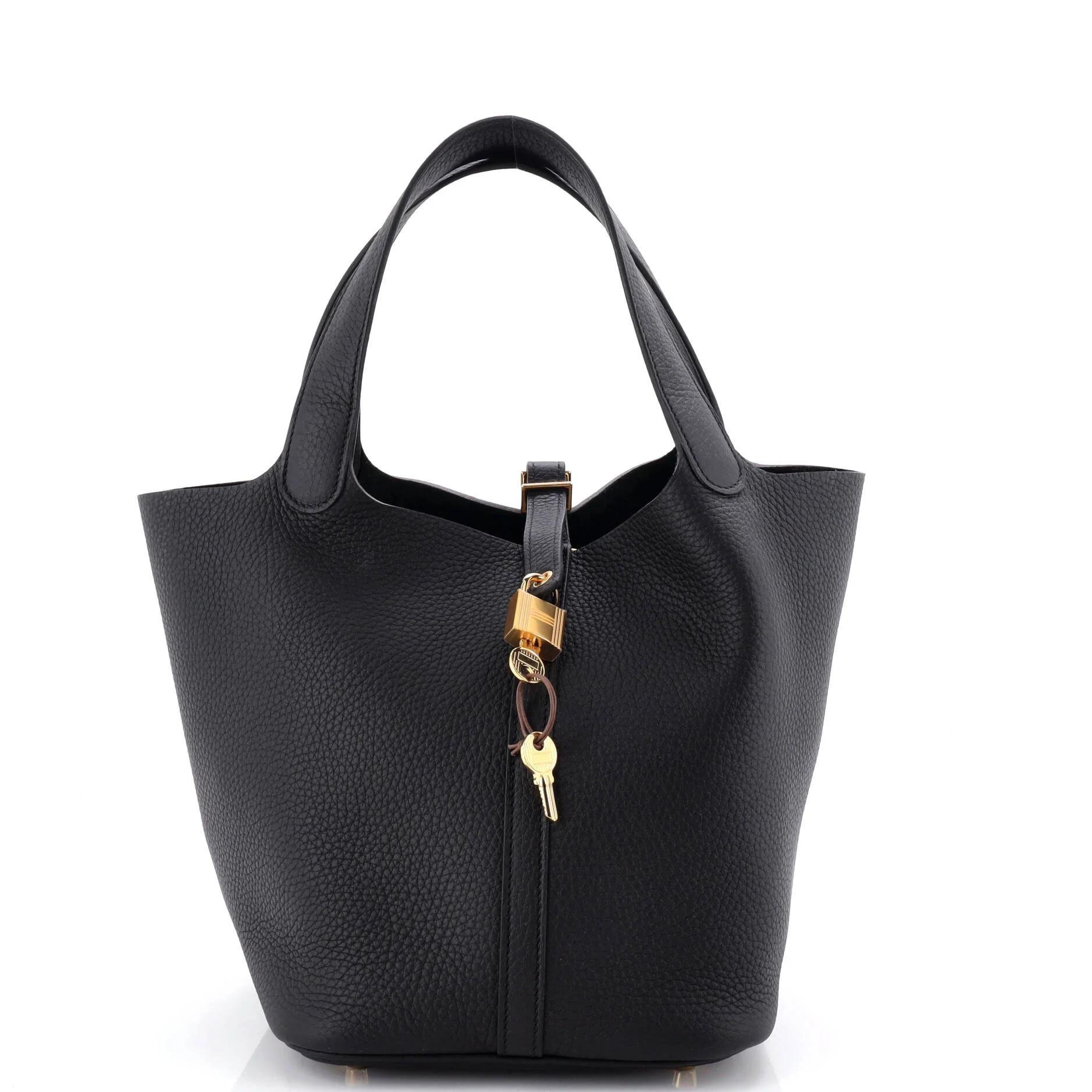 Picotin leather handbag