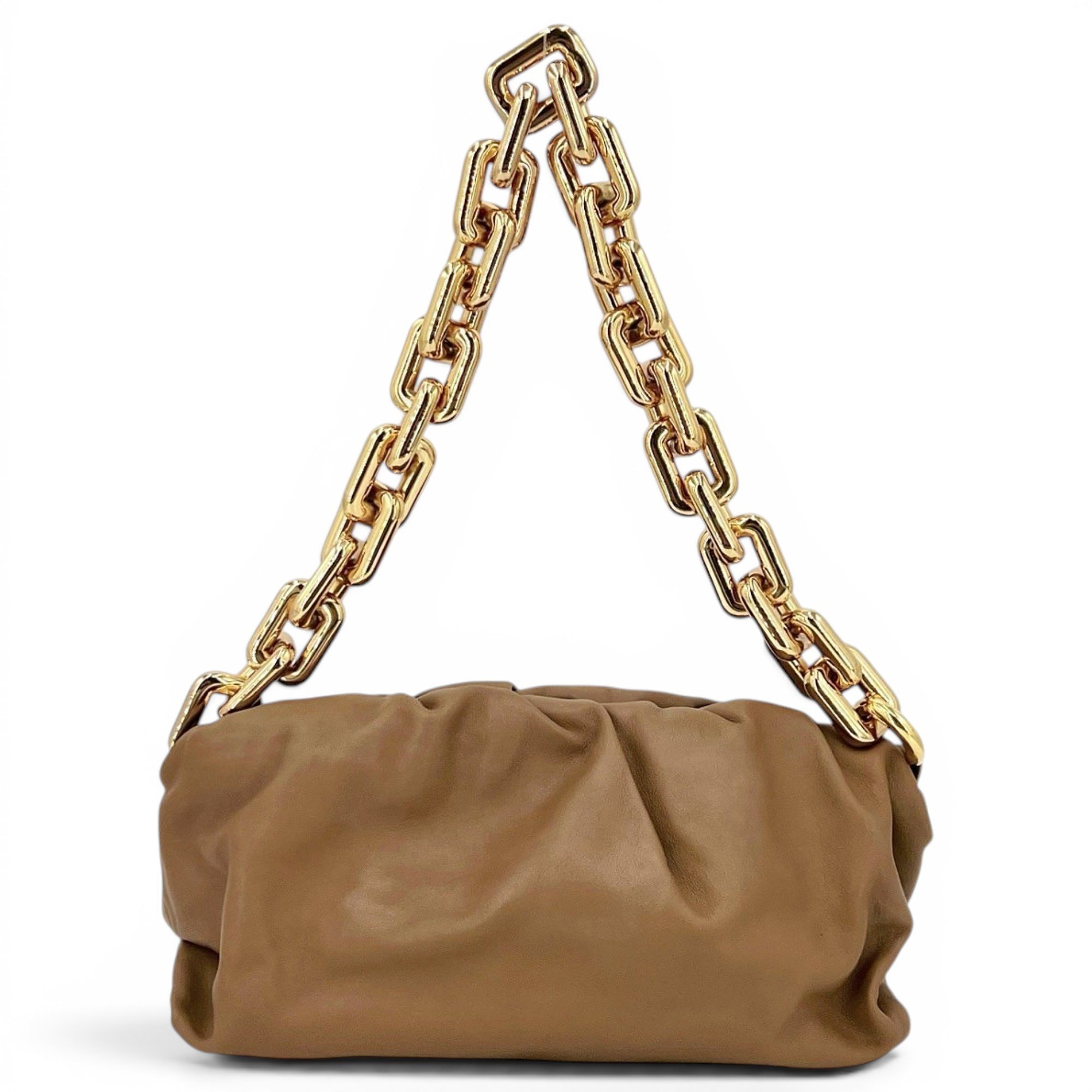 Chain Pouch leather handbag