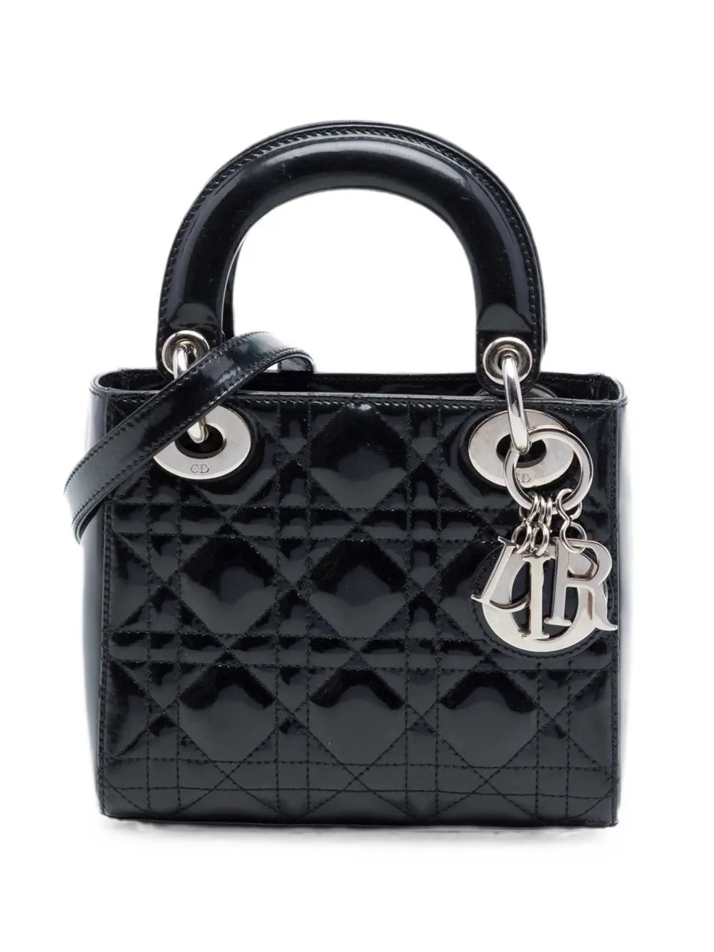 2010 Mini Patent Cannage Lady Dior satchel