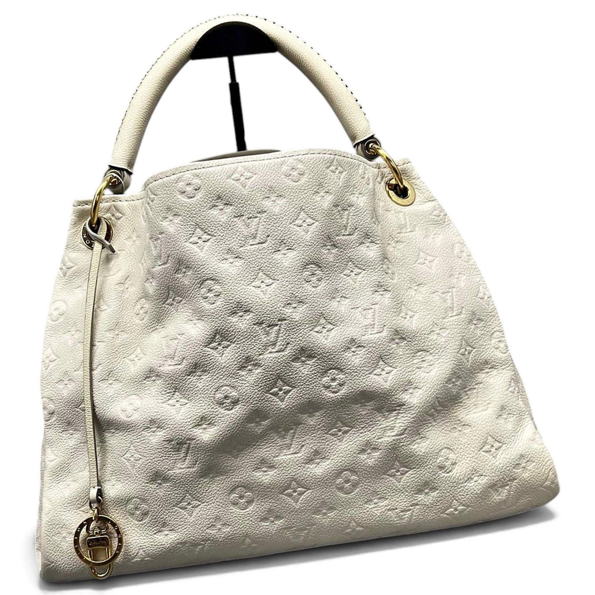 Artsy leather handbag