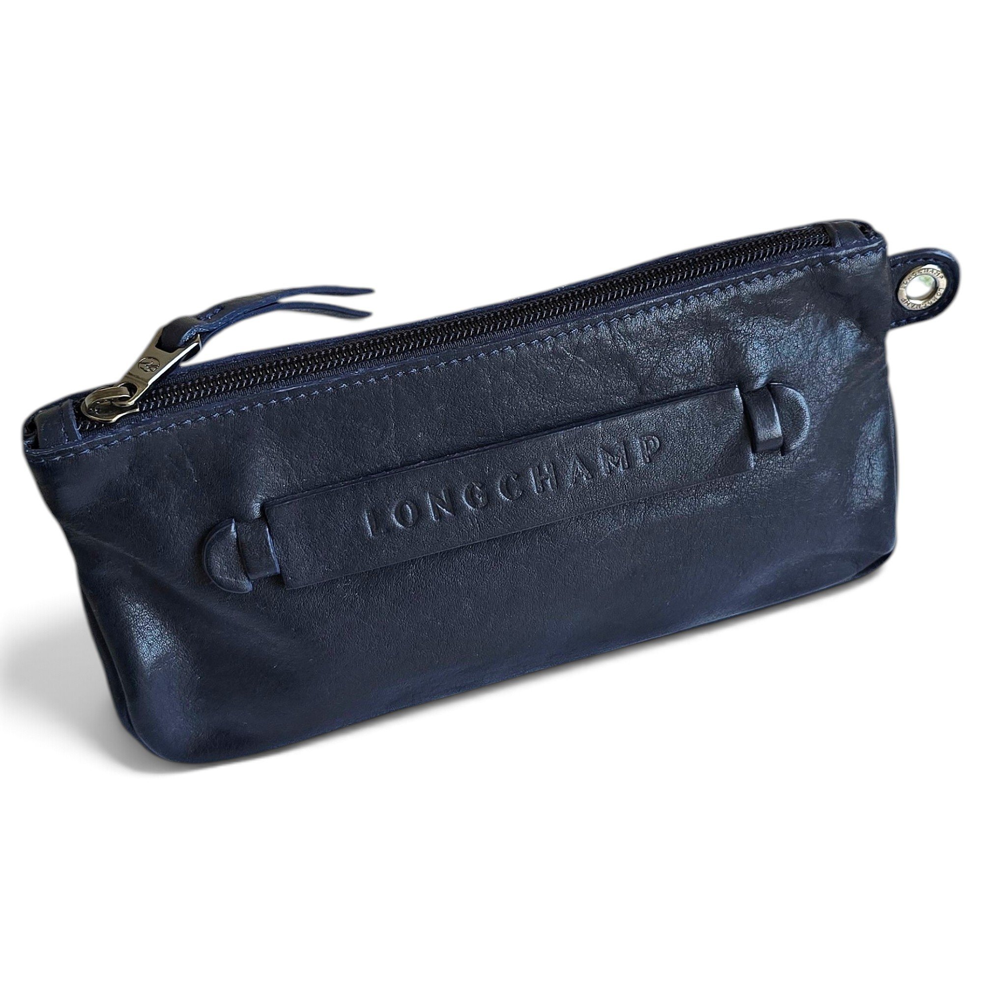 Longchamp 3D leather clutch bag