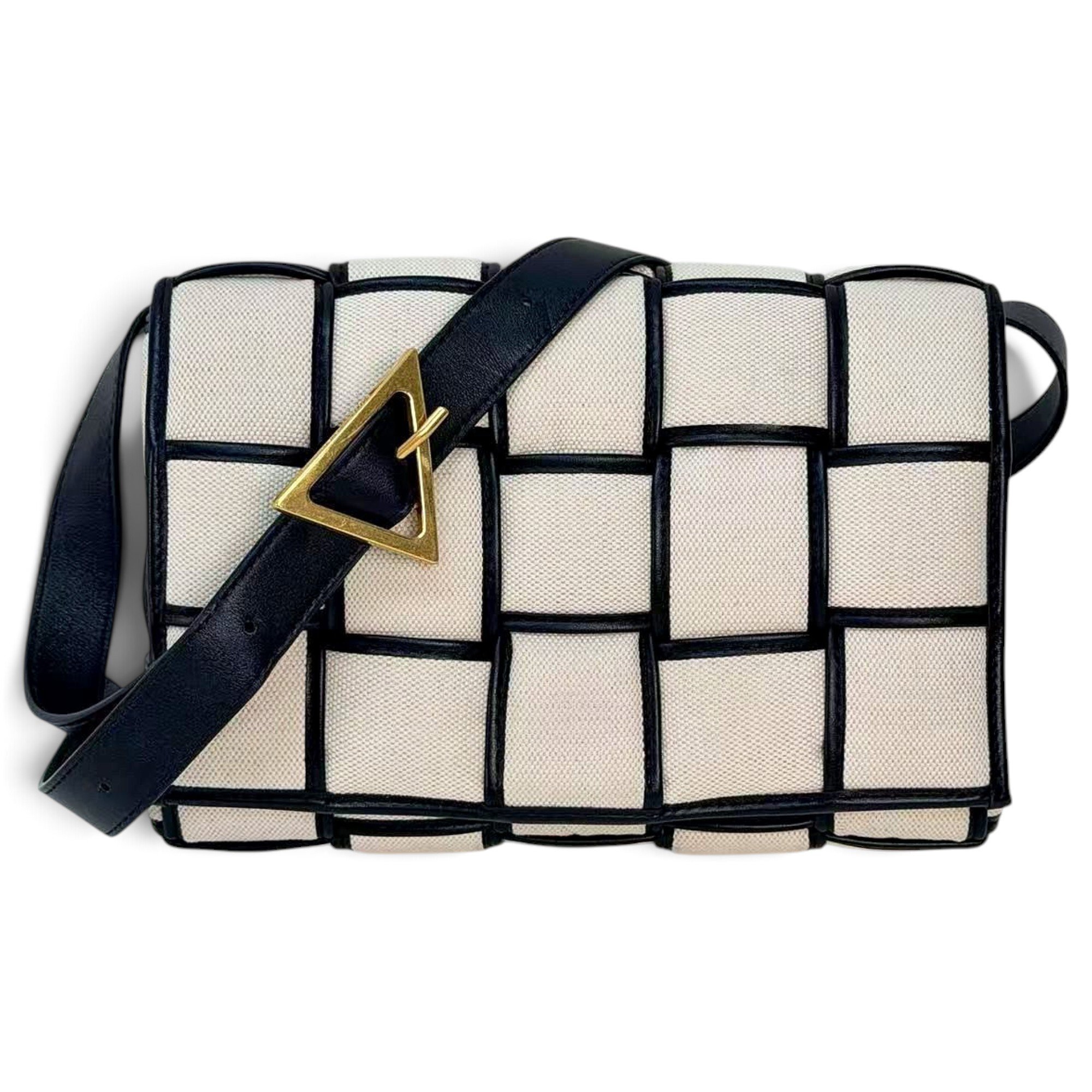 Cassette leather handbag