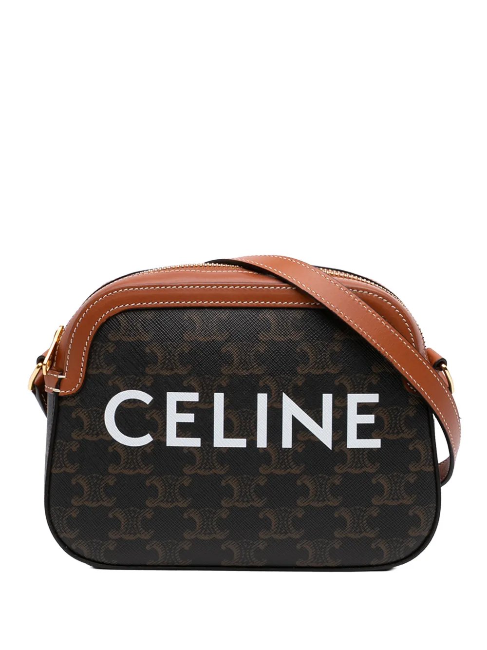 2020 Small Triomphe Coated Canvas Logo Camera Bag crossbody bag